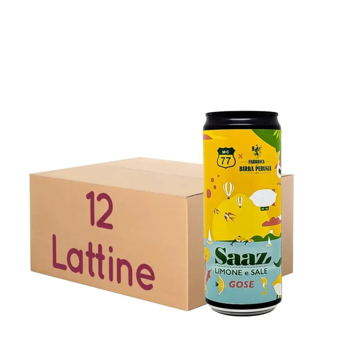 Saaz Sale e Limone MC 77 Collab. Birra Perugia – Gose – LATT. 33 KIT 12