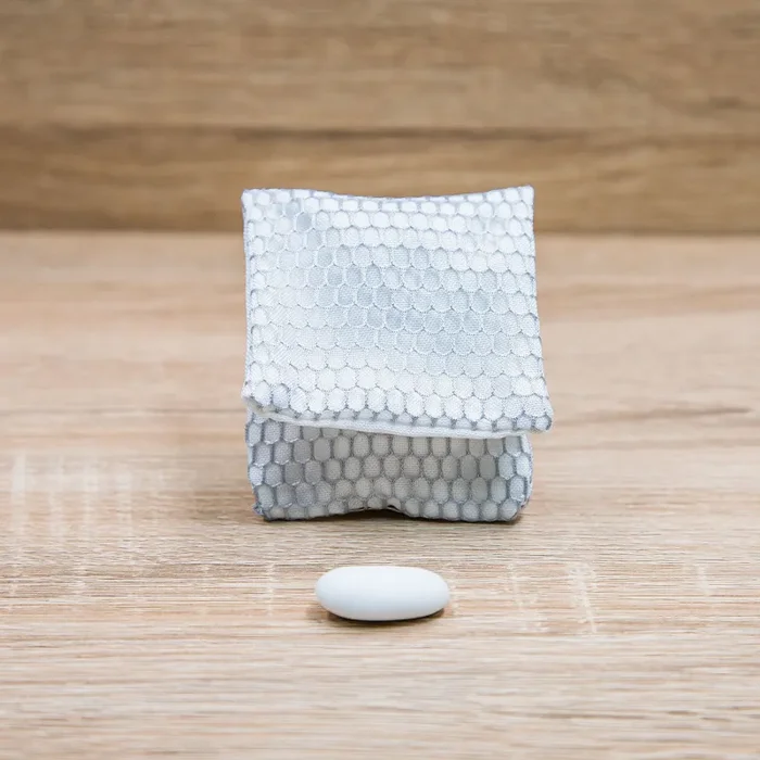 Sacchettino Pochette a Rete Grigio