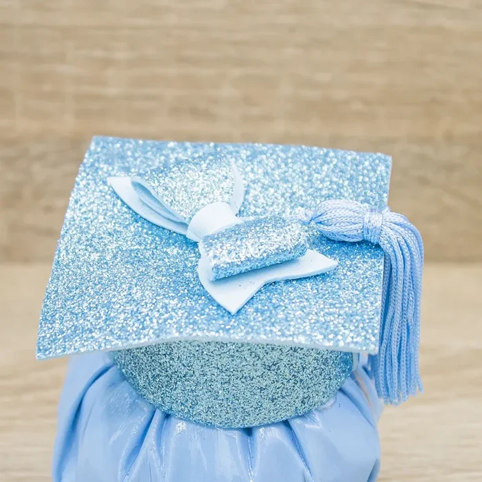 Sacchetto Celeste Cappello Glitter - immagine 2