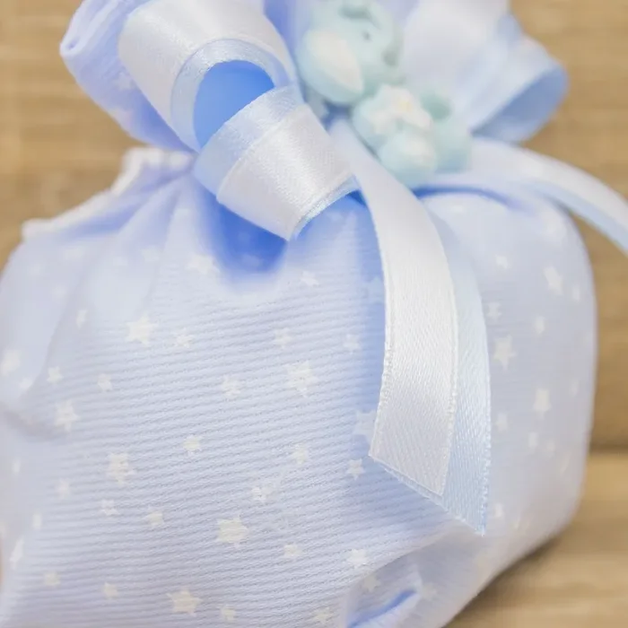 Sacchetto Celeste con Stelle ed Elefante - immagine 3