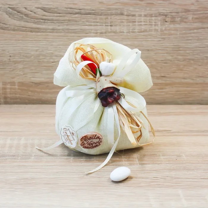 Sacchetto con Sali Panna con Maschera Pulcinella Linea Fortuna