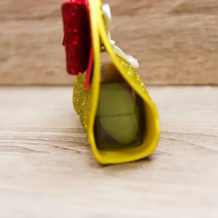 Sacchetto Cuore Glitter Oro - immagine 3