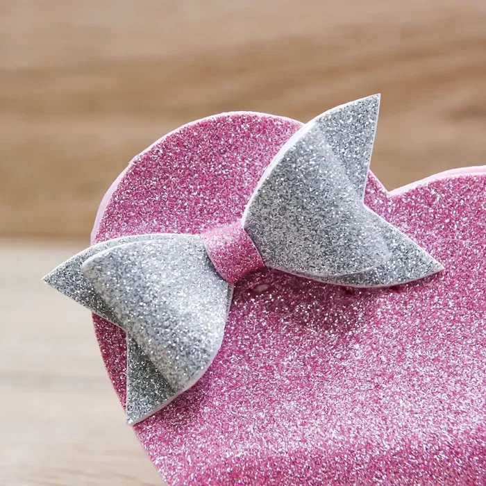 Sacchetto Cuore Glitter Rosa - immagine 2