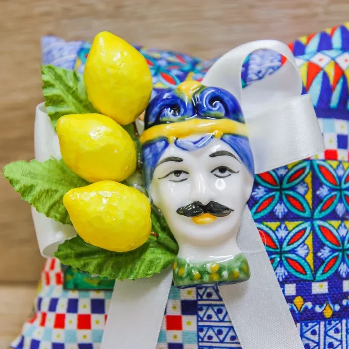 Sacchetto Cuscino con Testa di Moro - immagine 2