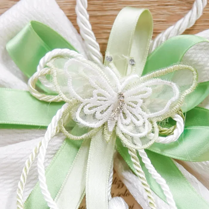 Sacchetto Fiocco da Appendere con Farfalla - immagine 2