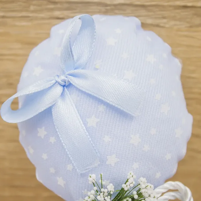 Sacchetto Palloncino Celeste con Stelle e Ciucci - immagine 3