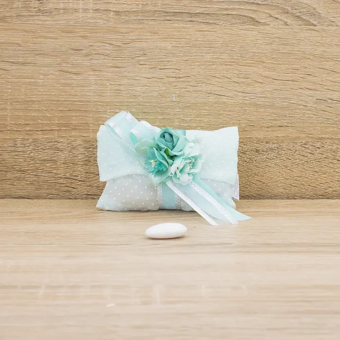 Sacchetto Pochette con Fiori Tiffany e Sali Profumati La Vie en Rose