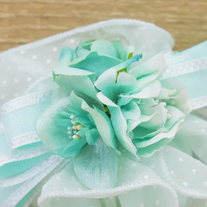 Sacchetto Pochette con Fiori Tiffany e Sali Profumati La Vie en Rose - immagine 2