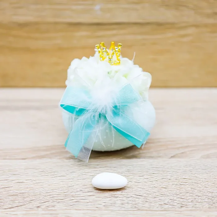 Sacchetto Puffo Piccolo con Piume e Corona