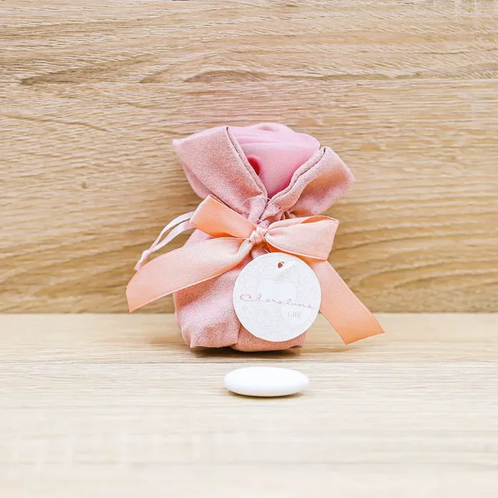 Sacchetto Rosa con Rosa Piccolo “Girl” Claraluna
