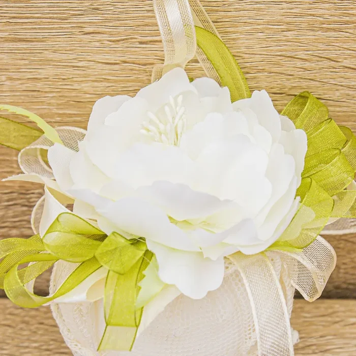 Sacchetto Sapone Profumato Cuore Panna La Vie en Rose - immagine 2