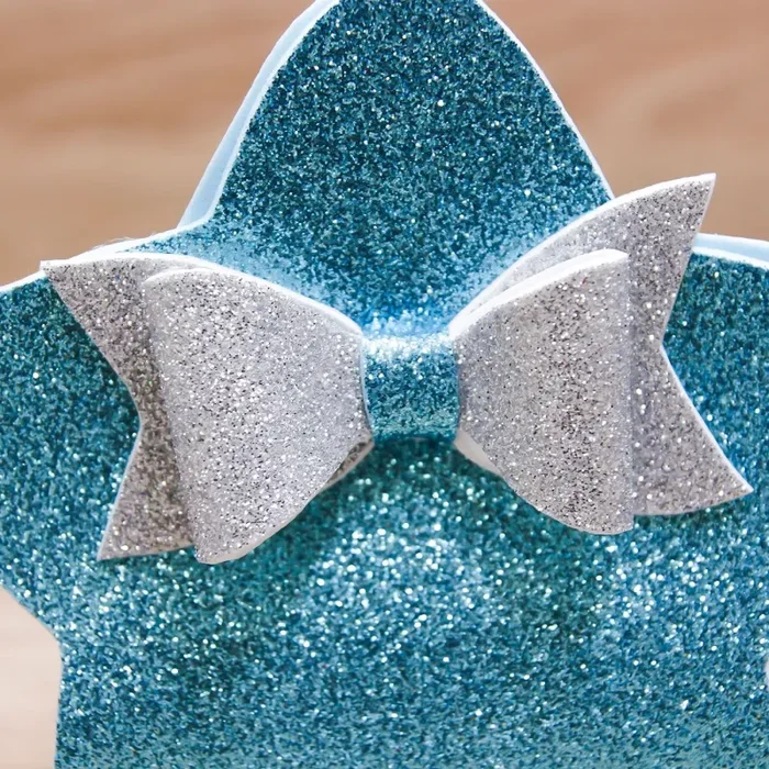 Sacchetto Stella Glitter Celeste In saldo - immagine 2