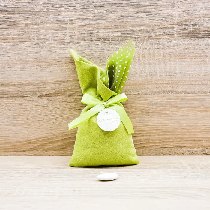 Sacchetto Verde Pois Medio “Promessa” Claraluna
