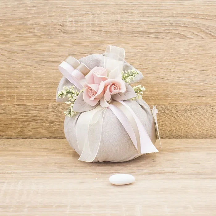 Sacchettone con Rose e Sali Profumati La Vie en Rose