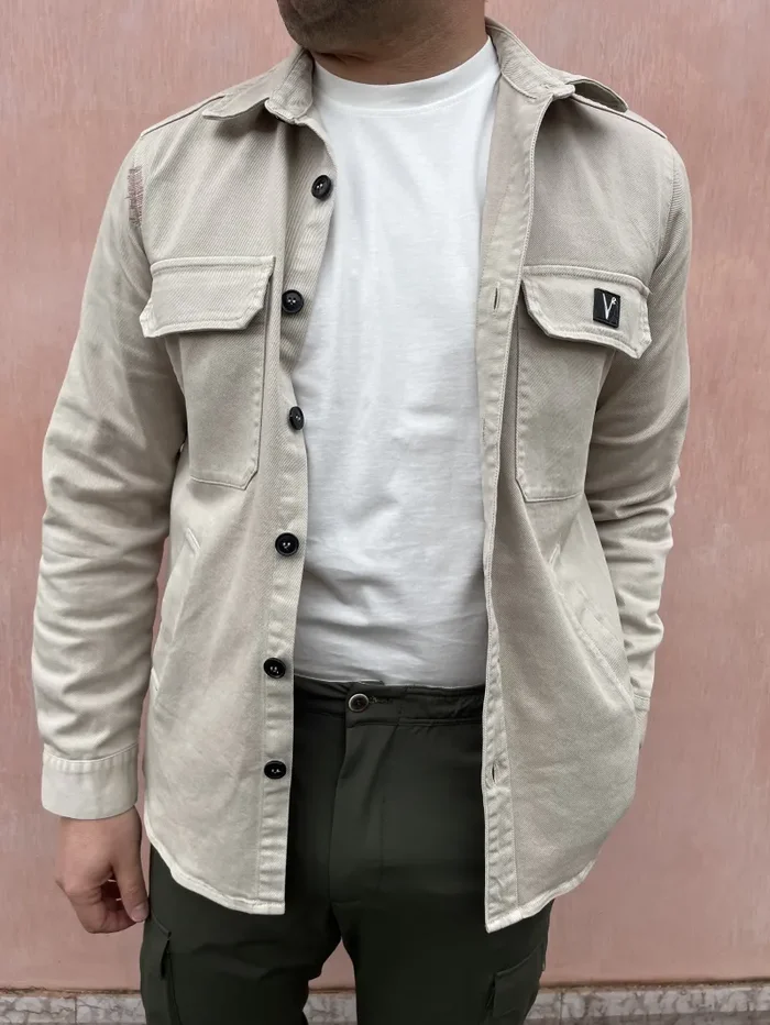 SAHARIANA BULL DENIM CON RICAMI