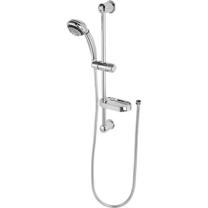 Saliscendi doccia con doccetta 8 funzioni e portasapone – Hidra