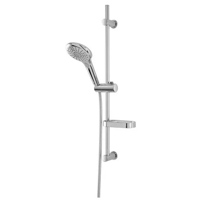 Saliscendi regolabile con doccetta 3 funzioni e portasapone – Hidra