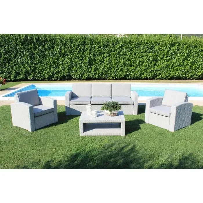 Salotto da giardino smontabile con cuscini – Mauritius - immagine 2