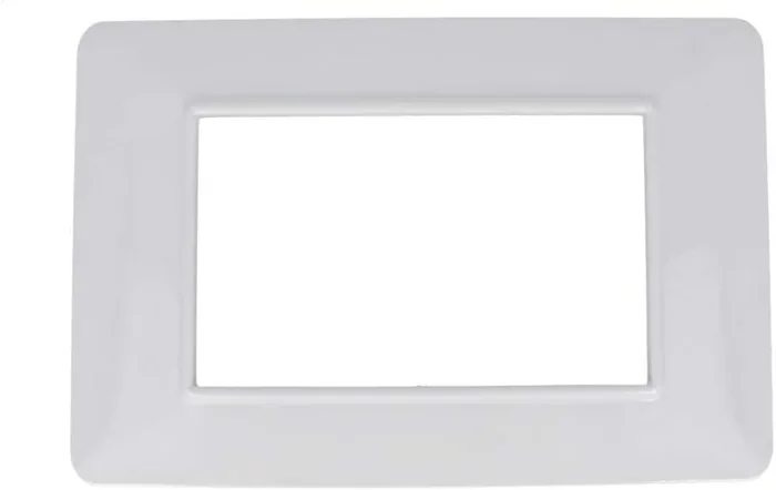 SANDASDON Placca Colore Bianco Compatibile Vimar Plana (3M Da 3 Posti SD78003)