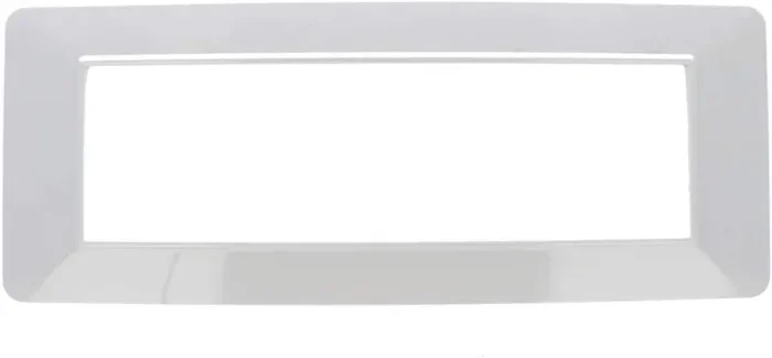 SANDASDON Placca Colore Bianco Compatibile Vimar Plana (7M Da 7 Posti SD78007)