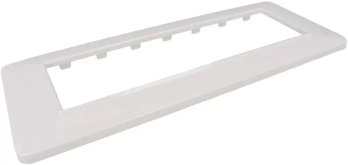SANDASDON Placca Colore Bianco Compatibile Vimar Plana (7M Da 7 Posti SD78007) - immagine 2