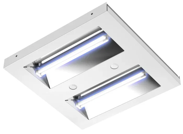 SanificatoreSanificatore d’Aria a Raggi UV-C da Incasso per Ambienti e Superfici in Assenza di Persone 80W Moel 8302Per garantire la sicurezza delle persone in ambienti chiusi,