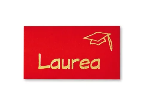 Saul Sadoch Biglietti Laurea per Bomboniera 20 Pz Rosso