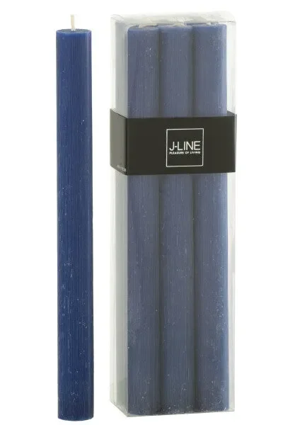 SCATOLA 6 CANDELE BLU 13 ore (2x2x24cm)