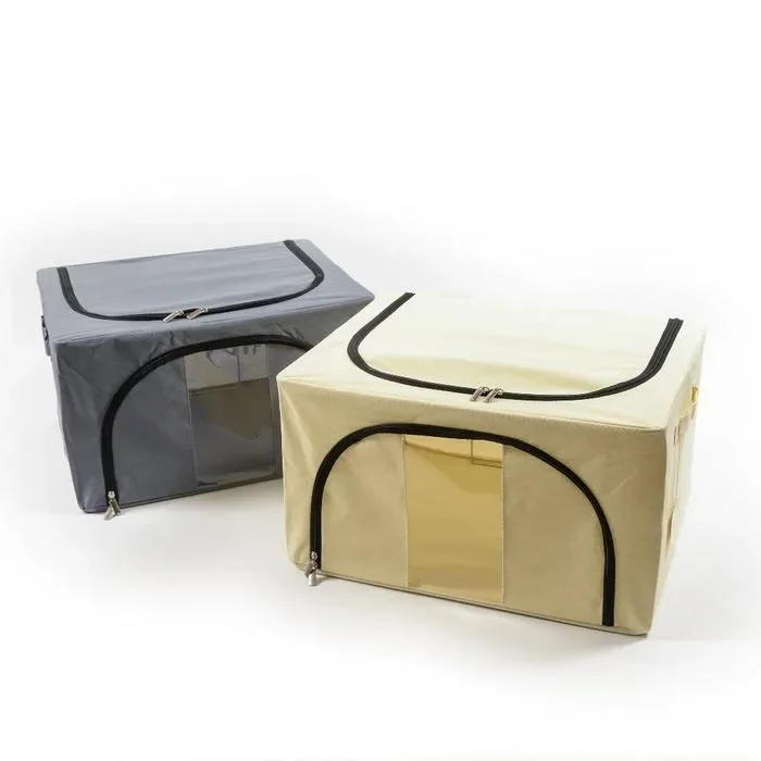 Scatola per cambio stagione rigida in tnt con cerniera 56 lt – World In saldo