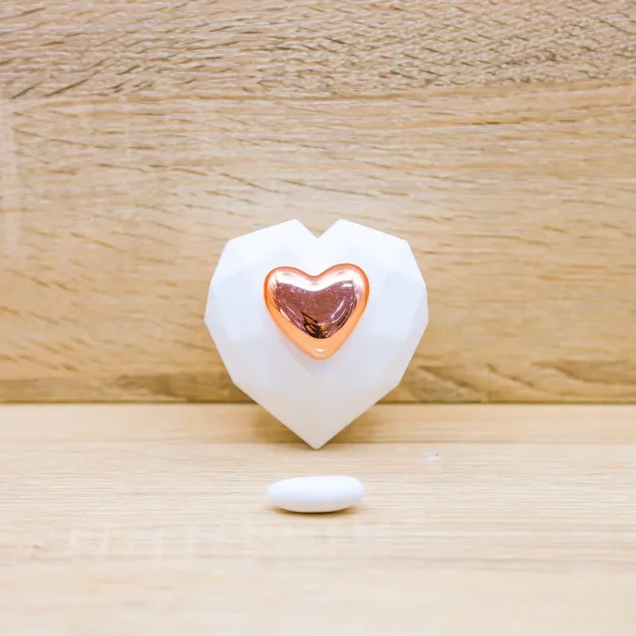 Scatolina Cuore Oro Rosa Claraluna