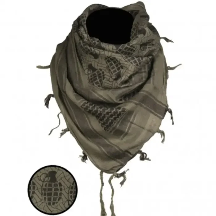 Sciarpa Shemagh Mil-Tec Od/Black Style Granata