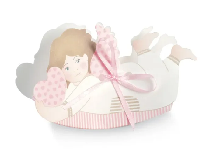 Scotton Angioletto Seduto 90 x 30 x 75 Mm Rosa 10 Pz Fornitura