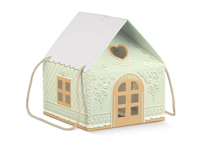 Scotton Casetta Natale con Cordino 245 x 245 x 150 Mm Green Little House