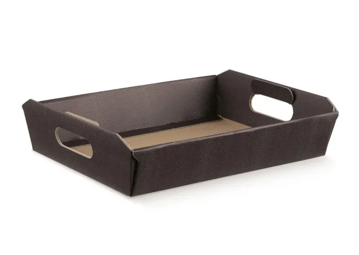 Scotton Cesto Incollato 400 x 300 x 120 Mm Skin Caffè