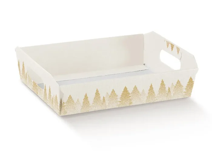 Scotton Cesto Natale Incollato 350 x 260 x 70 Mm White Fore 1 Pz