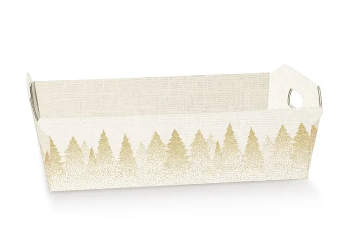 Scotton Cesto Natale Incollato 400 x 300 x 120 Mm White Fore 1 Pz