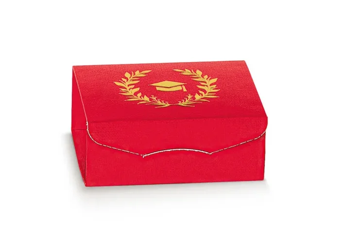 Scotton Gift Scatola Portaconfetti 70 x 70 x 30 Mm Alloro Dorato 10 Pz Moda