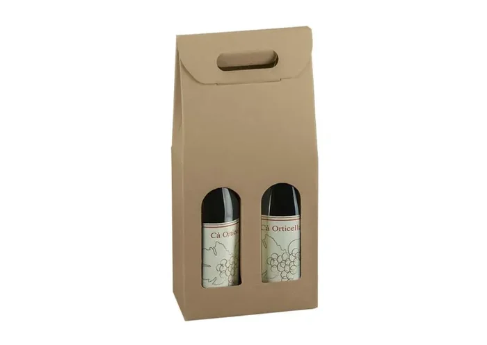 Scotton Scatola 2 Bottiglie 180 x 90 x 385 Mm Avana 5 Pz Vendita calda