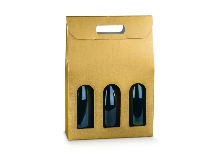 Scotton Scatola 3 Bottiglia 270 x 90 x 385 Mm Maniglia Finestra Fibra Oro 5 Pz