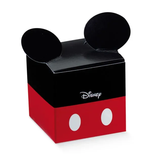 Scotton Scatola Cubo Mickey Mouse 50 x 50 x 50 Mm Rosso Nero 10 Pz
