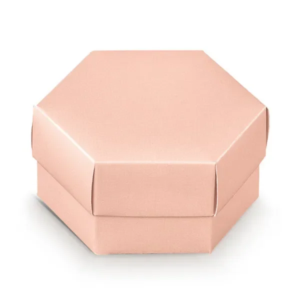 Scotton Scatola Esagono con Divisorio 110 x 60 Mm Lino Ciprino 10 Pz