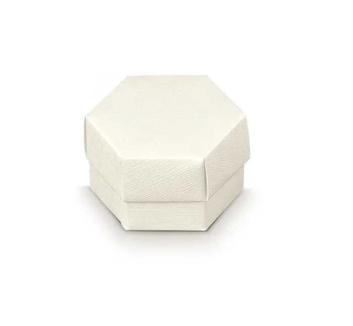 Scotton Scatola Esagono con Divisorio 60 x 40 Mm Bianco 10 Pz