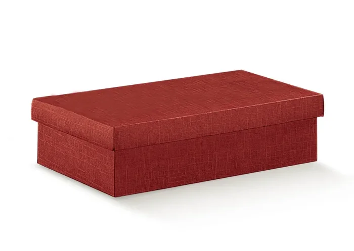 Scotton Scatola Fondo Coperchio 490 x 340 x 340 Mm Seta Bordeaux 1 Pz