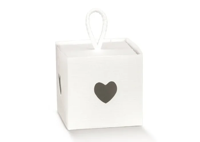 Scotton Scatola In con Cordoncino 80 x 80 x 80 Mm Fibra Bianco 10 Pz Saldi