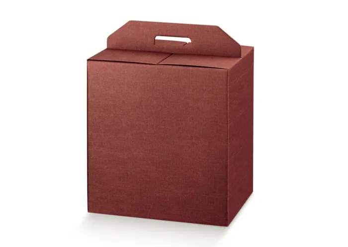 Scotton Scatola Portapanettone e Bottiglie 280 x 200 x 350 Mm Bordeaux 1 Pz