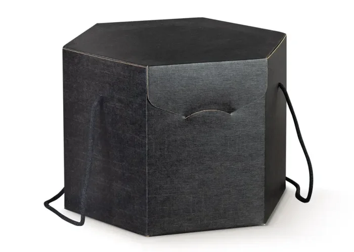 Scotton Scatola Segreto Esagono 300 x 300 x 240 Nero 2 Pz