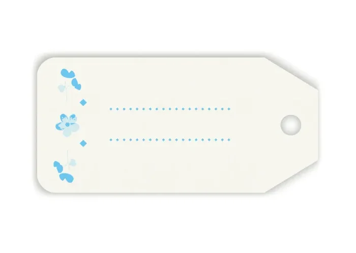 Scotton Targhetta 45 x 25 Mm Bloom Azzurro 10 Pz In saldo