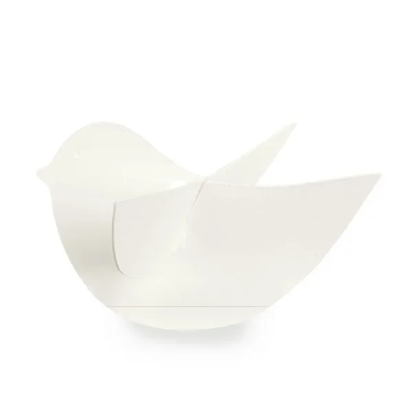 Scotton Uccellino Decorativo 85 x 45 Mm Bianco 10 Pz