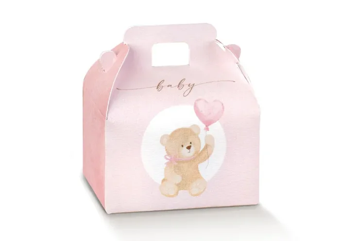 Scotton Valigetta Portaconfetti Little Bear 70 x 60 x 43 Mm Rosa 10 Pz