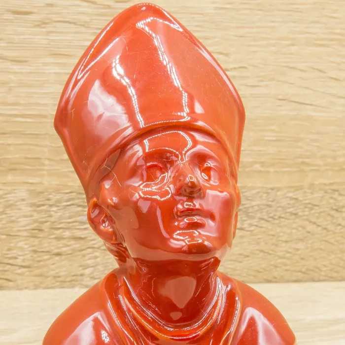 Scultura Busto di San Gennaro Rosso Macrì - immagine 3